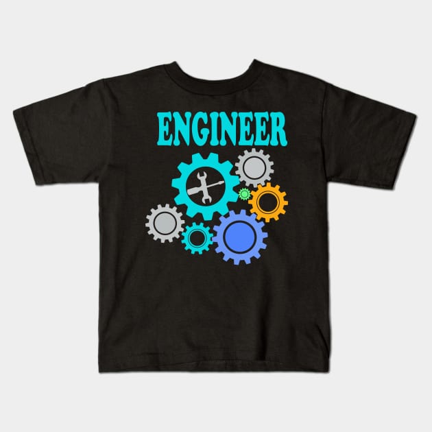 Engineer Kids T-Shirt by Creation Cartoon